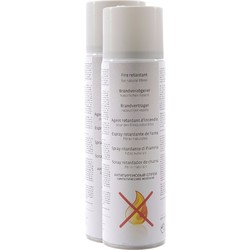 Decoris 2x stuks impregneerspray transparant 400 ml - Kerststukjes