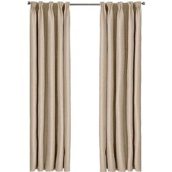 Larson - Luxe effen blackout gordijn - met haken - 1.5m x 2.5m - Licht taupe