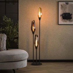 Hoyz Collection - Vloerlamp Cocoon Mix Glass  - Zwart