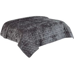 Unique Living - Bedsprei Peggy 240x280cm dark grey