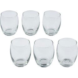 Alpina Drinkglazen - 6x stuks - 350ml - glas - waterglazen - sapglazen - Drinkglazen