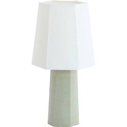 Light & Living - tafellamp - Musabo - groen - textiel - schemerlamp - E27 - 1892940