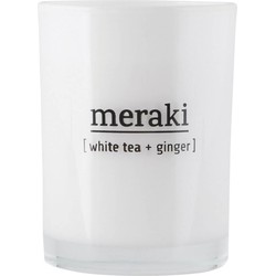 Meraki Geurkaars White tea & Ginger wit groot