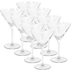 20x Cocktail/martiniglazen 260 ml van glas - Cocktailglazen
