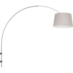 Boog wandlamp met lampenkap Steinhauer Sparkled Light Wit