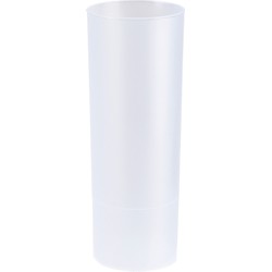 Juypal longdrink glas - 6x - wit - kunststof - 330 ml - herbruikbaar - Drinkglazen