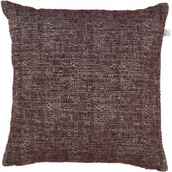 Dutch Decor FORZA - Sierkussen 45x45 cm - rood - bordeaux - met rits - Dutch Decor