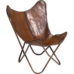 Kare Fauteuil Butterfly Brown