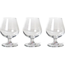 Set van 3x stuks Cognac/likeur glazen 250 ml - Cognacglazen