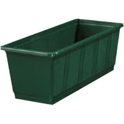 Geli Plantenbak/bloembak - groen - rechthoekig - 60 cm - Plantenbakken
