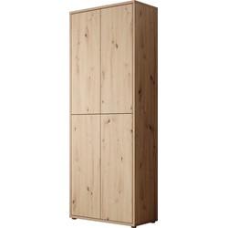 Meubella - Schoenenkast Amber - Eiken - 75 cm