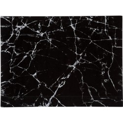 Secret de Gourmet Snijplank marmer print - glas - 40 x 30 cm - Snijplanken
