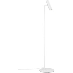 Vloerlamp  van Scandinavische elegantie, slanke en verstelbaar - wit