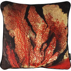 Sierkussen Velvet Dark Coral | 45 x 45 cm | Velvet/Polyester