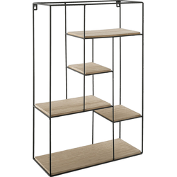 Beliani LAUREL - Wandkast-Lichte houtkleur-MDF