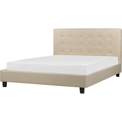 ROCHELLE  - Tweepersoonsbed - Beige - 160 x 200 cm - Polyester