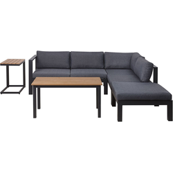 MESSINA - Loungeset voor 5 - Donkergrijs - Aluminium
