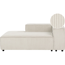 APRICA - Chaise longue - Wit - Rechtszijdig - Corduroy