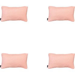 Madison -  Sierkussen Napels salmone - Ca. 30x50 cm - Set van 4