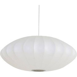 Light & Living - hanglamp - Feline - wit - textiel - Ø 70cm - E27 - 3025426