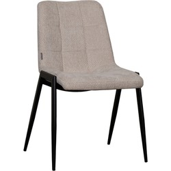 LABEL51 Eetkamerstoel Noor - Naturel - Elite - Black Frame