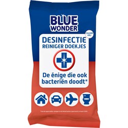 Blue Wonder Desinfectie-reiniger Doekjes - 12x20 doekjes - HG