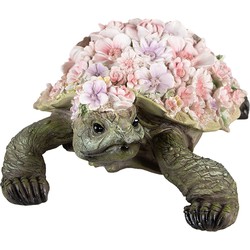 Clayre & Eef Decoratie Schildpad 34x21x14 cm Roze Polyresin Schildpad