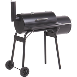 Beliani KATLA - Houtskoolgrill-Zwart-Staal, Polypropyleen