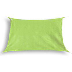 hanSe® Schaduwdoek Rechthoek Waterdoorlatend 4x5 m Zonnedoek Lime