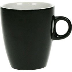 Cosy & trendy Koffiekopjes/bekers - zwart - 190 ml - Keramiek - Bekers