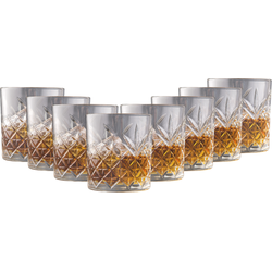 OTIX Whiskey Glazen - Set van 8 - Kristal - Stijlvol - 230 ml - Dik glas - Stevig - Sierlijk