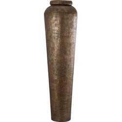 PTMD Bloempot Zavir - 50x50x173 cm - Aluminium - Goud