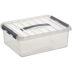 Sunware opbergbox - transparant - 12L - 40 x 30 x 14 cm - Opbergbox
