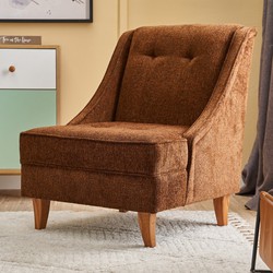 Fauteuil Ella Prestij Bruin Koperkleurig