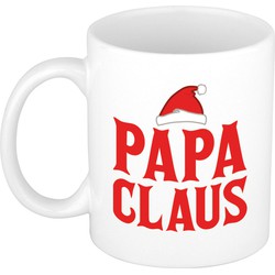 Papa Claus mok/beker kerstcadeau vader Kerstmis 300 ml - Bekers