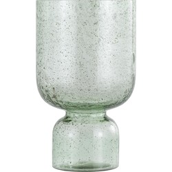 PTMD Windlicht Laurynn - 18x18x30 cm - Glas - Groen