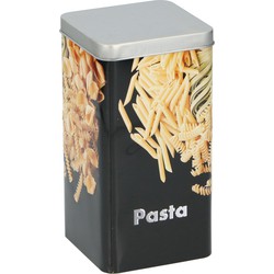 1x Metalen pasta/macaroni voorraadbus 18,5 cm - Voorraadblikken