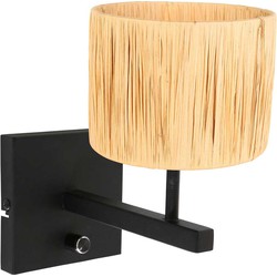 Steinhauer wandlamp Stang - zwart - metaal - 3710ZW