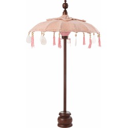  J-Line Parasol Kwastjes Katoen Peach Small