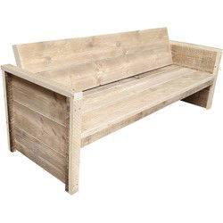 Wood4you - Tuinbank - Vlieland - Steigerhout Bouwpakket -175Lx72Hx57D cm
