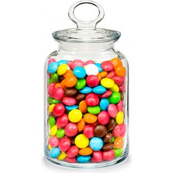 Pasabahce Snoeppot/voorraadpot - 1100 ml - glas - met deksel - Voorraadpot