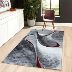 Kristal Modern Rood vloerkleed - 120 X 170 CM