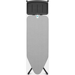 Strijkplank C, 124x45 cm, solide stoomunithouder - Metallised