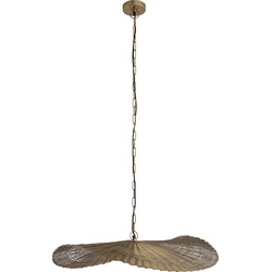 PTMD Shauney Gold iron wavy hanging lamp round S