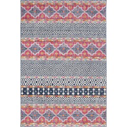 Safavieh Modern Chic Indoor Woven Area Rug, Madison Collection, MAD797, in Navy & Ivory, 91 X 152 cm