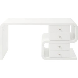 Kare Bureau Snake White 150x70 cm