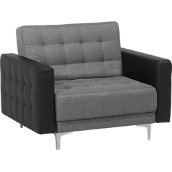 Beliani ABERDEEN - Fauteuil-Grijs-Polyester
