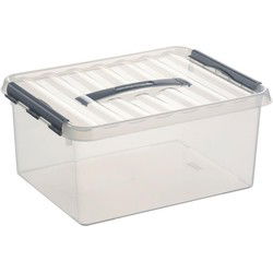 Sunware opbergbox - transparant - 15L - 40 x 30 x 18 cm - Opbergbox