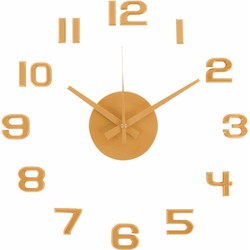Wandklok Diy Sunset Numbers - Geel - Ø35cm