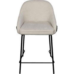 Barstoel Beige - Zithoogte 65cm - Scandinavisch - Stoel Maxime - Set van 2